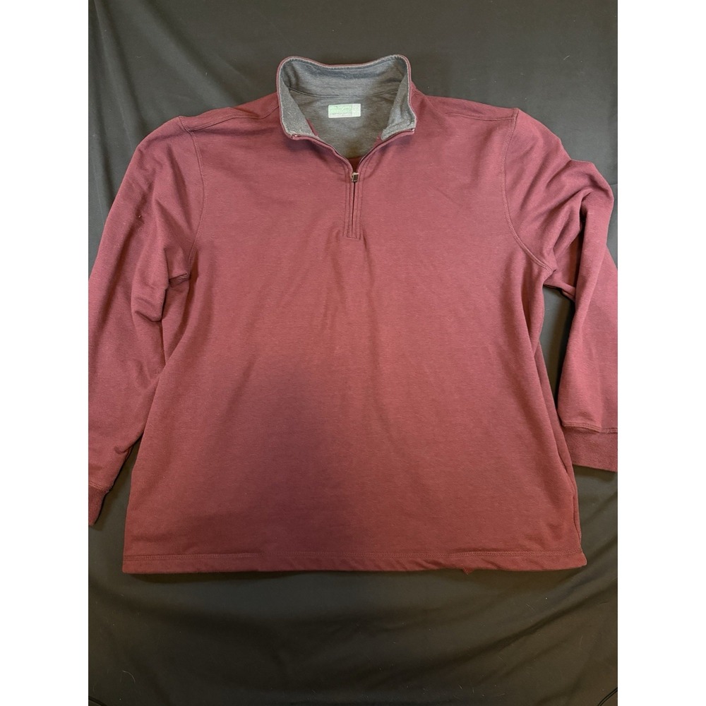 Ben Hogan Maroon Men's Quarter-Zip Pullover Sweatshirt, XL